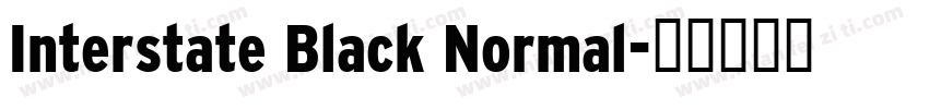 Interstate Black Normal字体转换